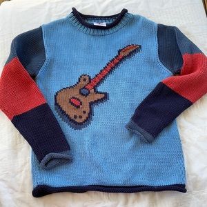 Mulberri Bush Boys Kids Guitar Sweater size 7